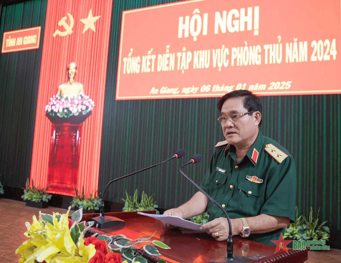Tư lệnh Quân khu 9 dự tổng kết diễn tập khu vực phòng thủ tỉnh An Giang năm 2024