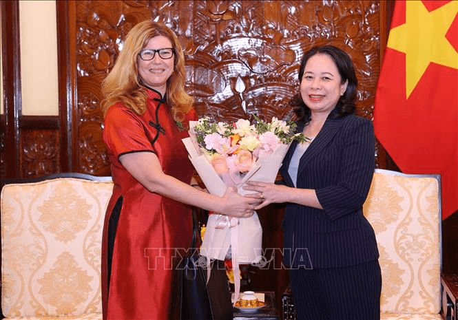Phó chủ tịch nước Võ Thị Ánh Xuân tiếp Trưởng đại diện UNICEF tại Việt Nam