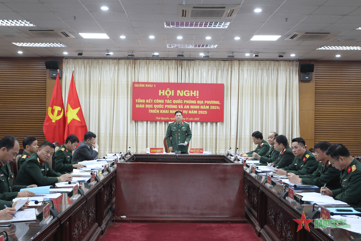 Quân khu 1 tổng kết công tác quốc phòng địa phương năm 2024