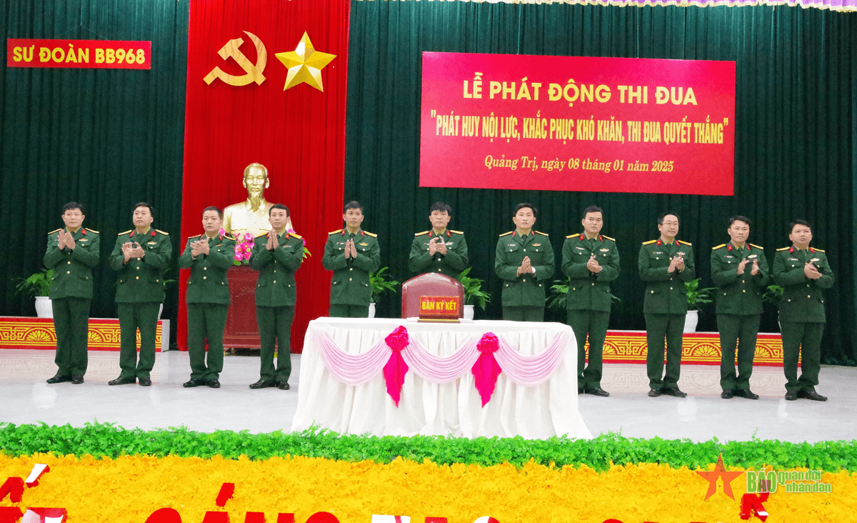 Sư đoàn 968 (Quân khu 4) phát động phong trào thi đua giai đoạn 1 năm 2025