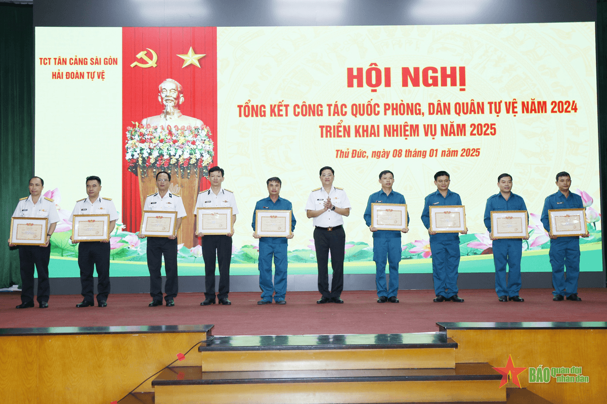 Hải đoàn Tự vệ Tổng công ty Tân Cảng Sài Gòn triển khai nhiệm vụ năm 2025