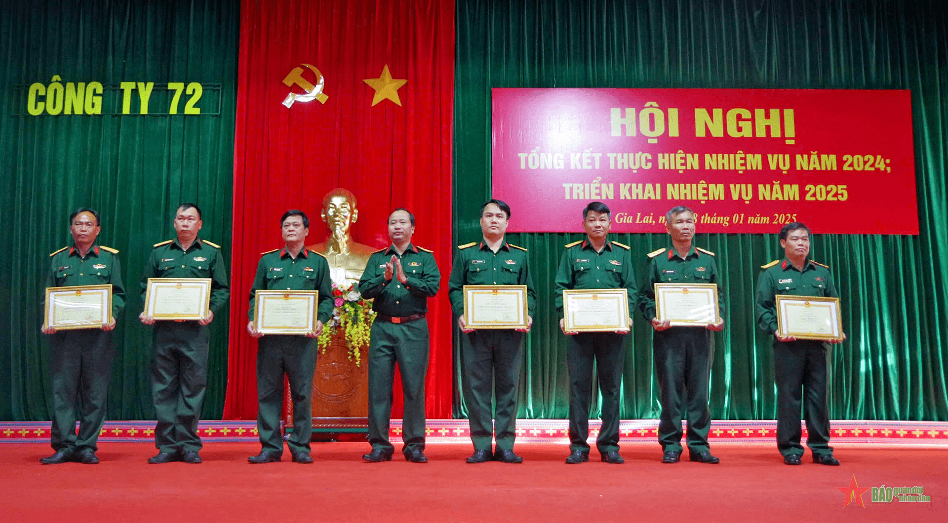 Công ty 72: Các giá trị sản xuất, doanh thu năm 2024 tăng cao so với năm 2023