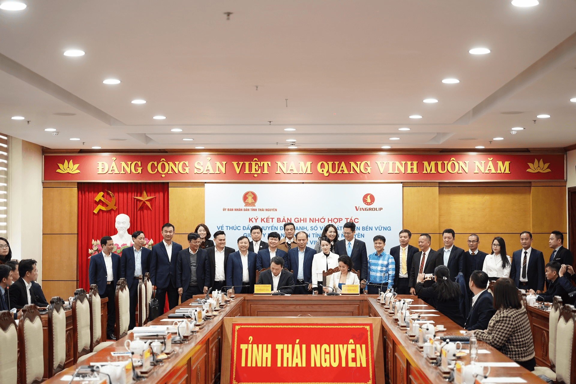 UBND tỉnh Thái Nguyên và Tập đoàn Vingroup ký kết thỏa thuận hợp tác toàn diện về chuyển đổi xanh