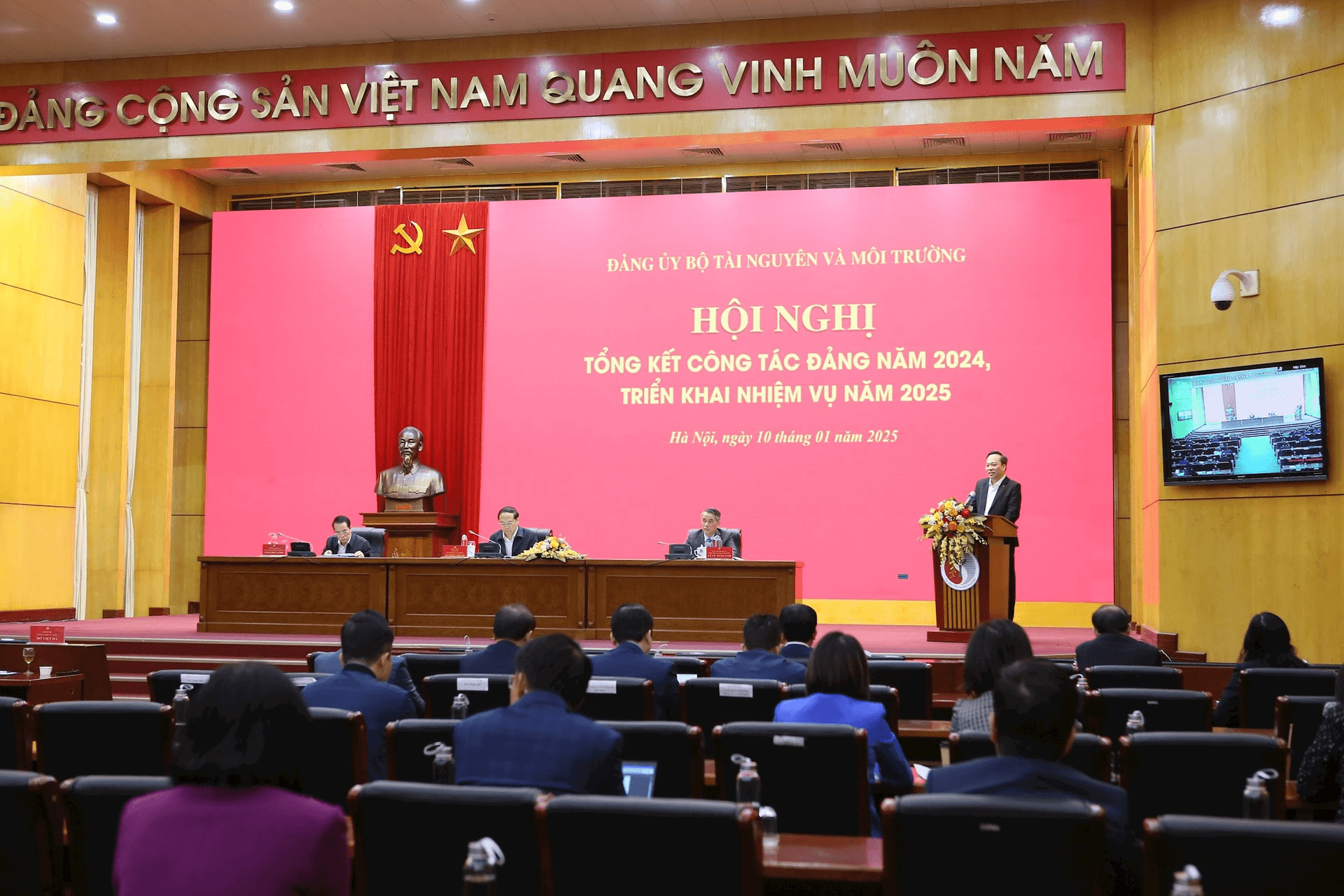 Đảng ủy Bộ Tài nguyên và Môi trường tổng kết công tác Đảng năm 2024