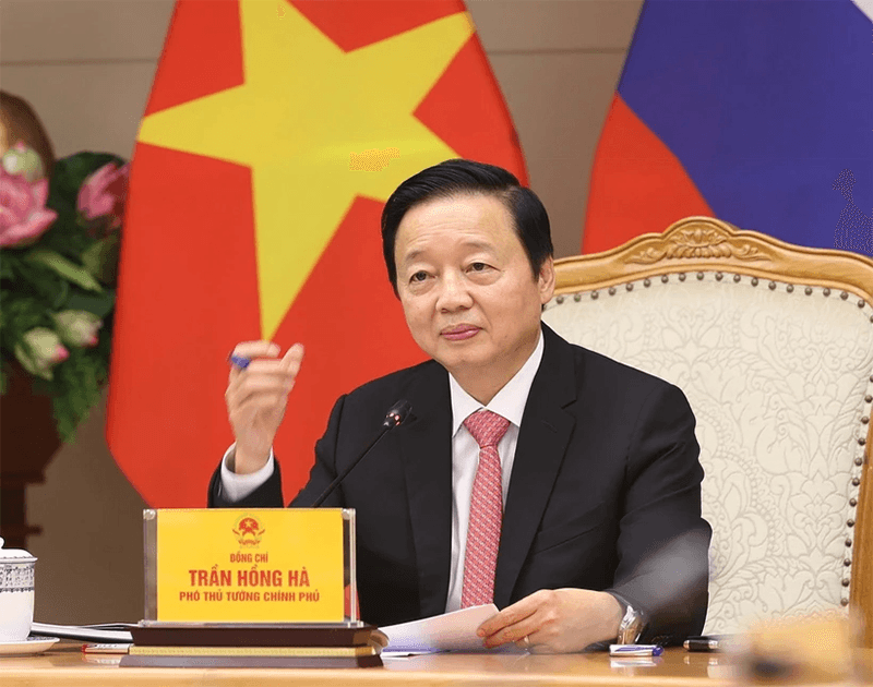 Phó thủ tướng Trần Hồng Hà làm việc với Phó thủ tướng Liên bang Nga Dmitry Nikolayevich Chernyshenko
