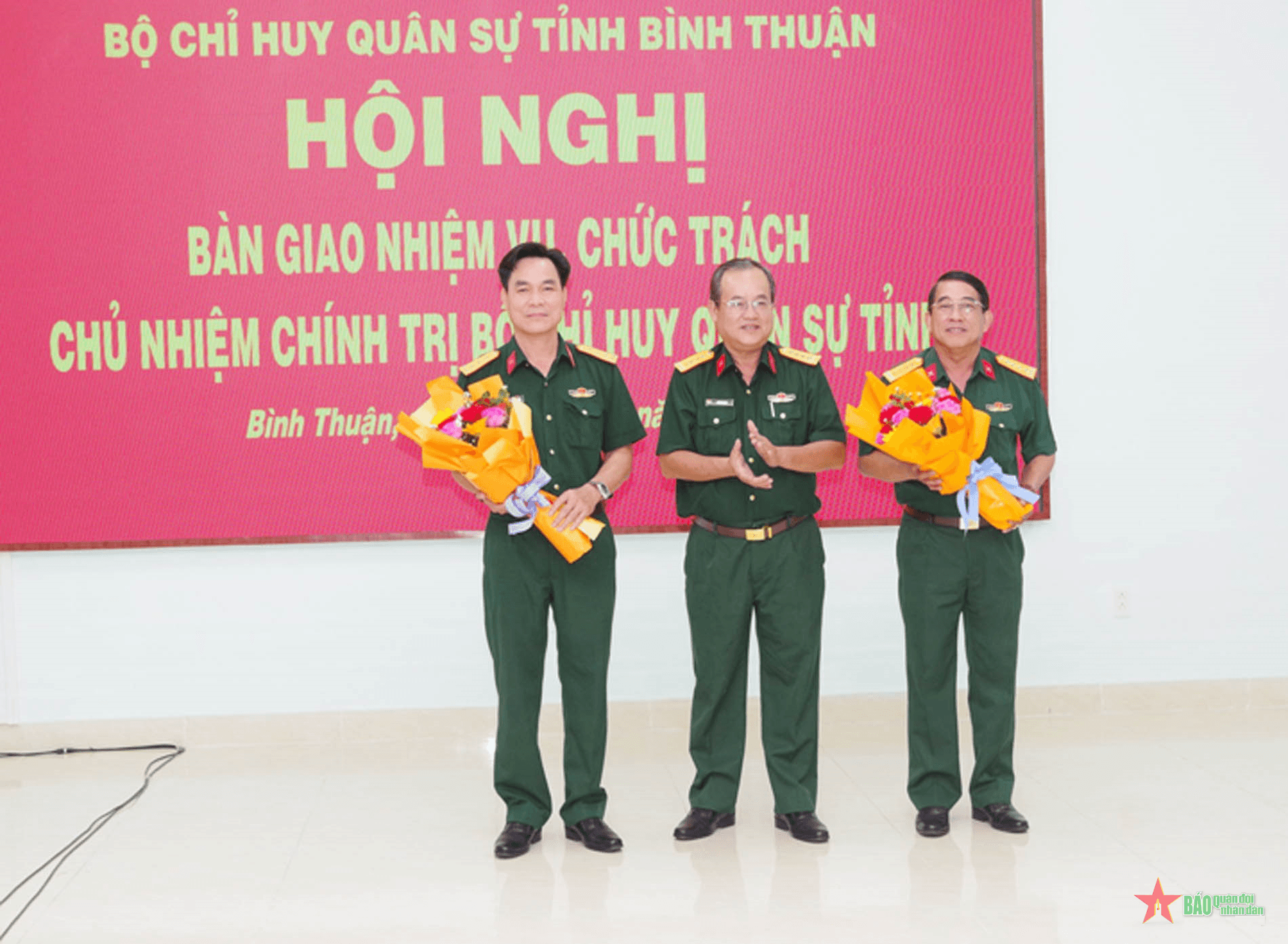 Bàn giao nhiệm vụ, chức trách Chủ nhiệm Chính trị Bộ CHQS tỉnh Bình Thuận