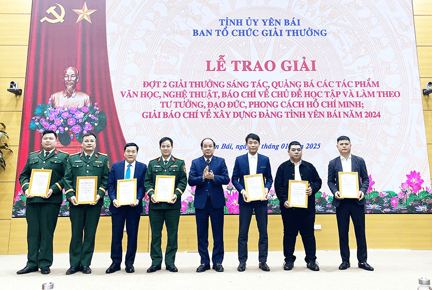 Báo Quân đội nhân dân đoạt giải A Giải Báo chí về xây dựng Đảng tỉnh Yên Bái năm 2024