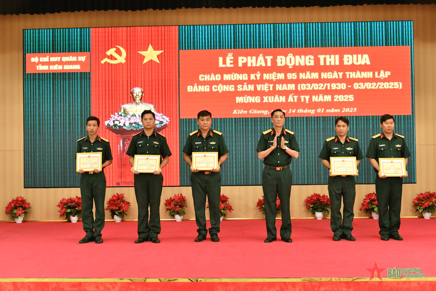 Kiên Giang: Phát động đợt thi đua kỷ niệm ngày thành lập Đảng, mừng Xuân Ất Tỵ 2025