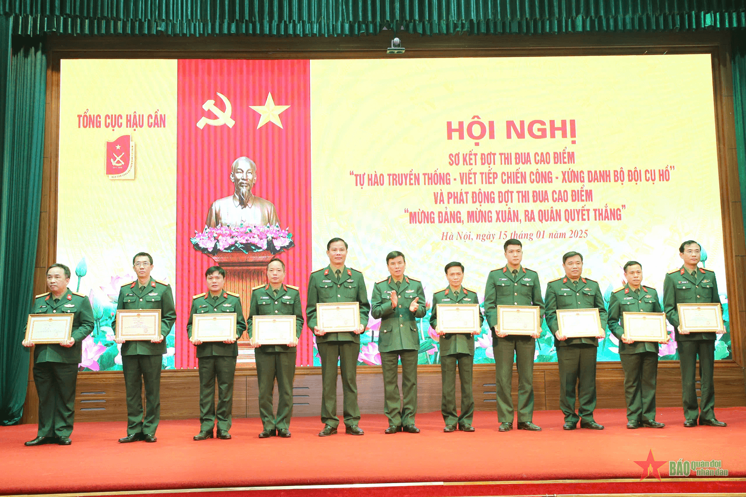 Tổng cục Hậu cần phát động đợt thi đua cao điểm “Mừng Đảng, mừng Xuân, ra quân Quyết thắng”