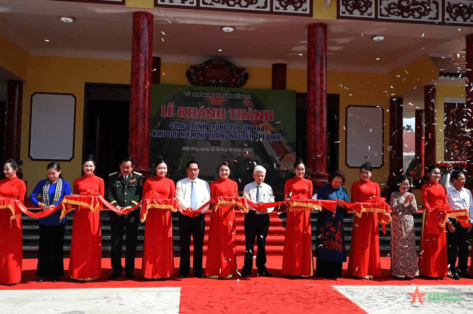 Lễ khánh thành công trình trùng tu, tôn tạo Khu lưu niệm Nữ tướng Nguyễn Thị Định