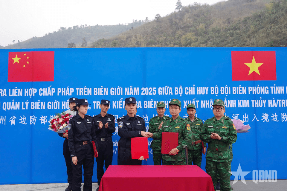Tuần tra liên hợp chấp pháp trên biên giới năm 2025