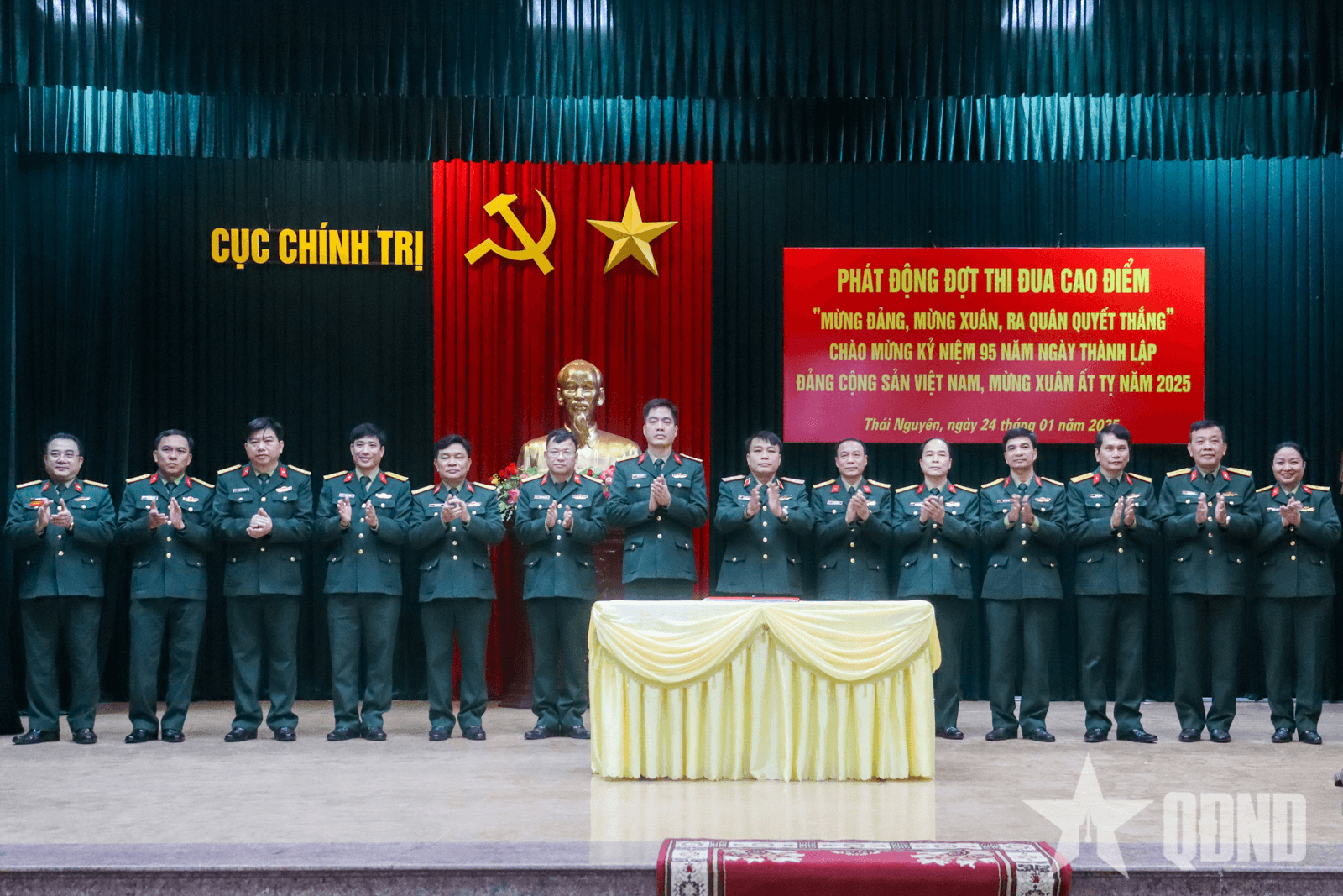 Cục Chính trị Quân khu 1 phát động thi đua cao điểm mừng Ngày thành lập Đảng