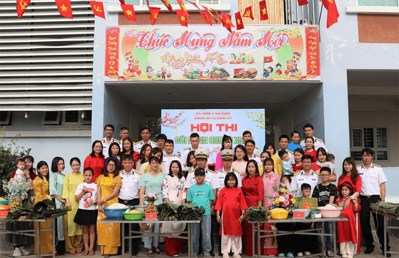 Lữ đoàn 101 (Vùng 4 Hải quân): Gói bánh chưng, mừng xuân mới