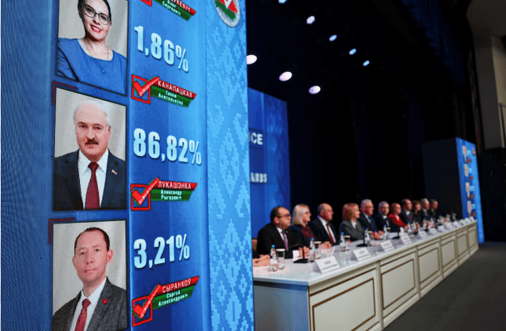 Tổng thống Nga Putin chúc mừng Tổng thống Belarus tái đắc cử