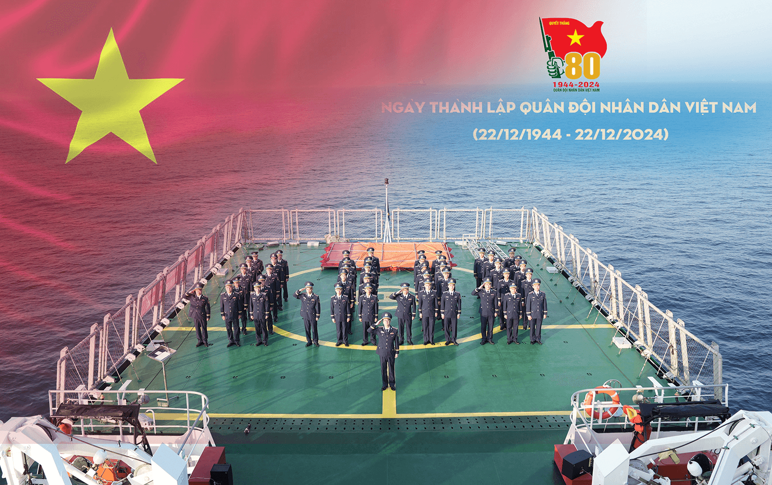 Thiêng liêng, tự hào Lễ chào cờ giữa Ấn Độ Dương