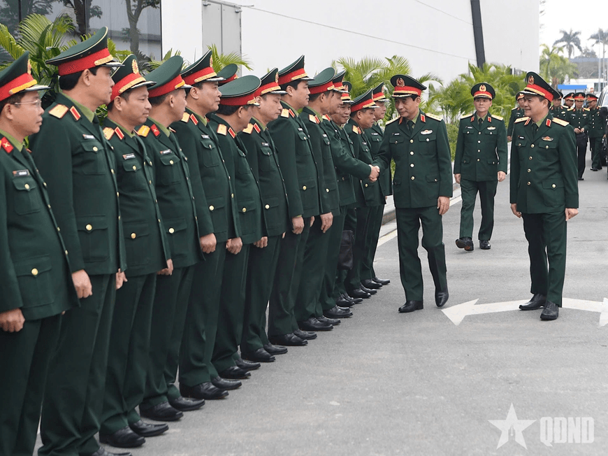 Đại tướng Phan Văn Giang thăm, kiểm tra Tập đoàn Công nghiệp - Viễn thông Quân đội