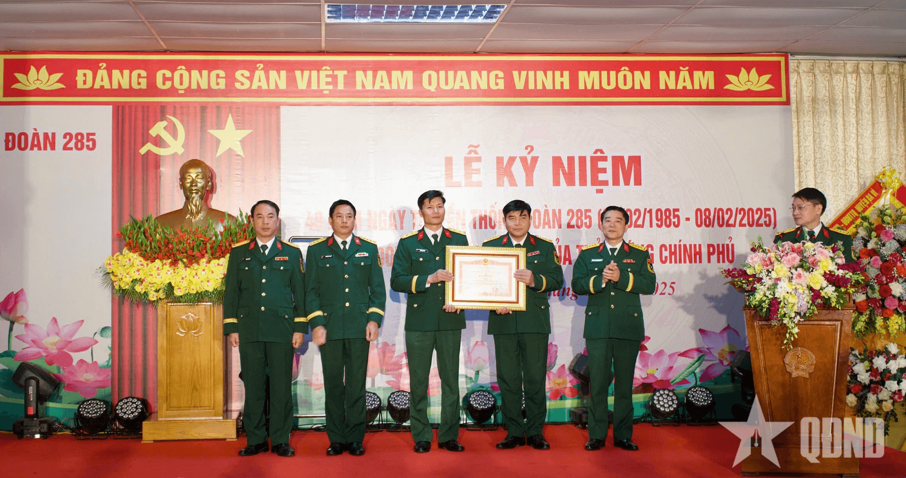 Đoàn 285 kỷ niệm 40 năm Ngày truyền thống và đón nhận Bằng khen của Thủ tướng Chính phủ