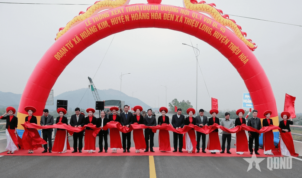 Thanh Hóa: Thông xe kỹ thuật dự án đường Vạn Thiện đi Bến En và đường nối Quốc lộ 1 với Quốc lộ 45
