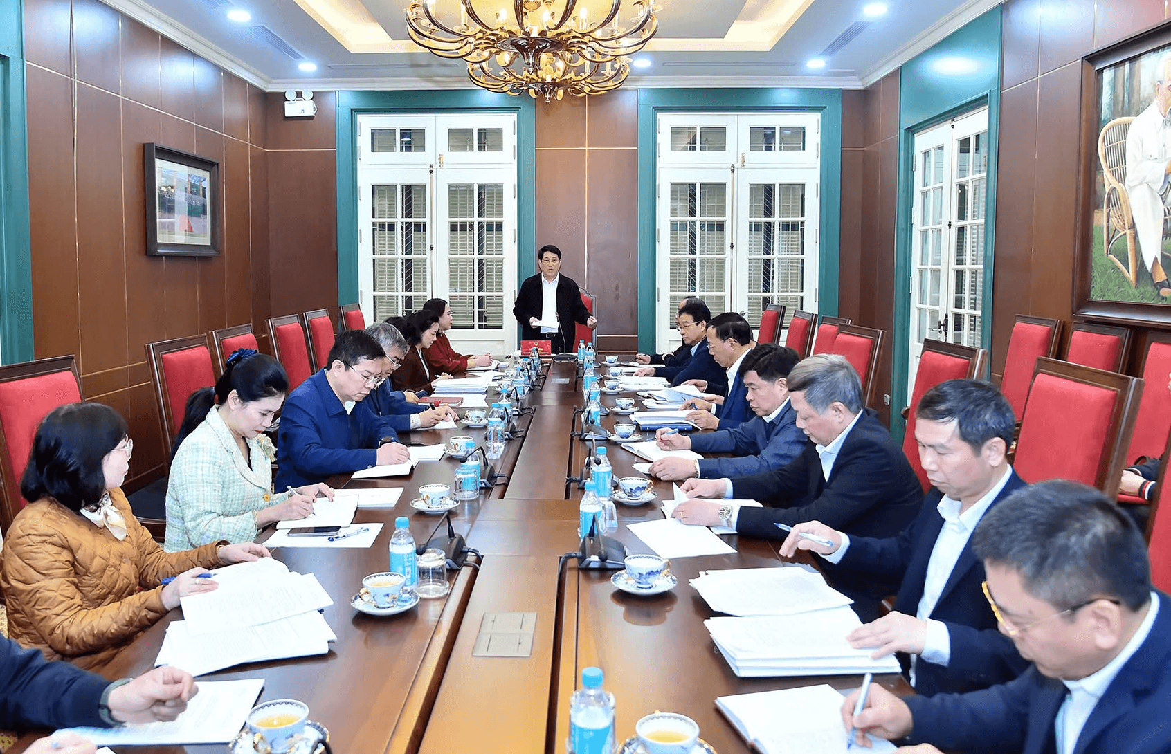 Chủ tịch nước Lương Cường làm việc với Văn phòng Chủ tịch nước về chuẩn bị tổ chức đại hội đảng bộ các cấp và các nhiệm vụ khác
