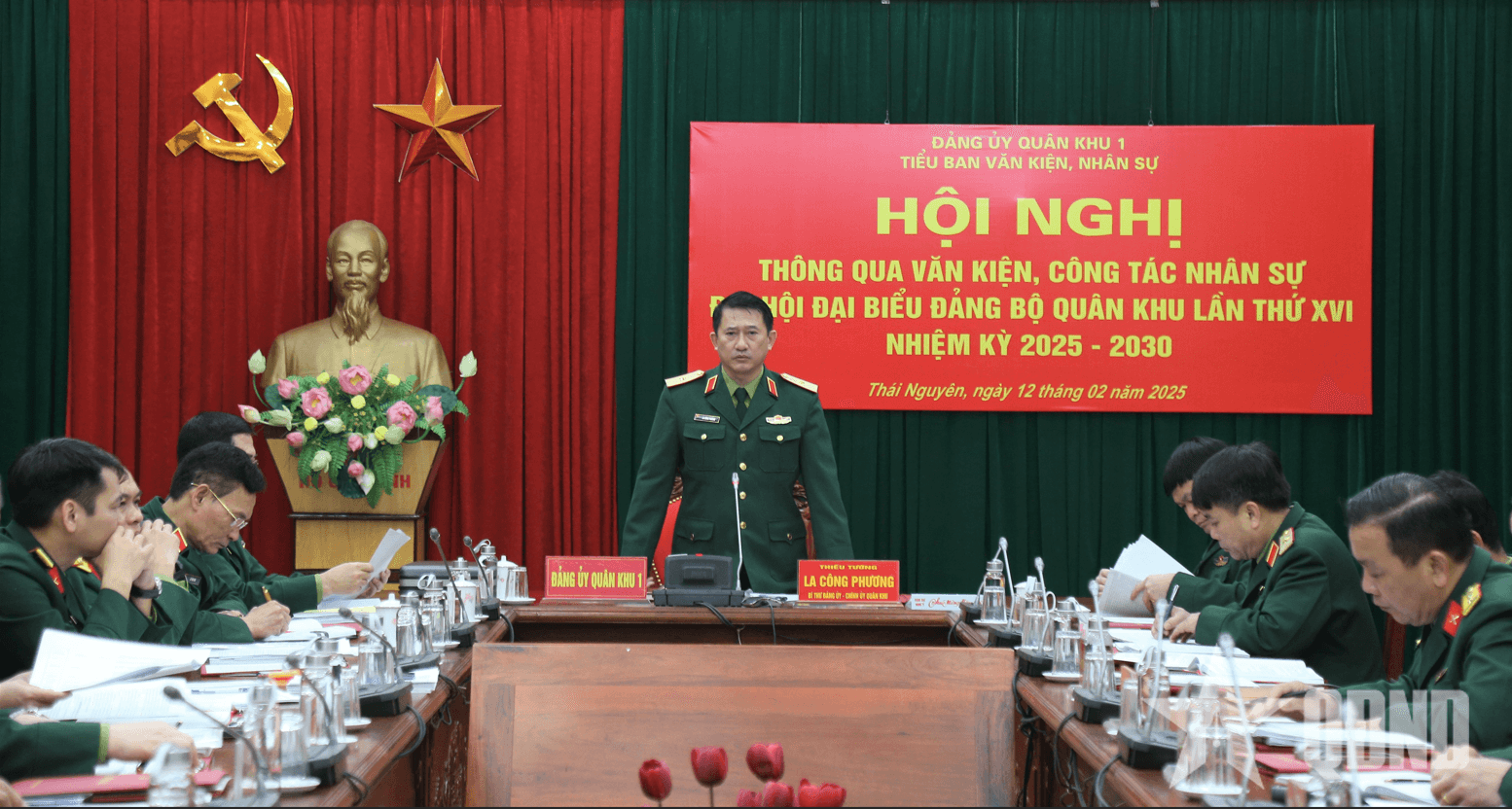 Thông qua văn kiện, công tác nhân sự Đại hội đại biểu Đảng bộ Quân khu 1 lần thứ XVI