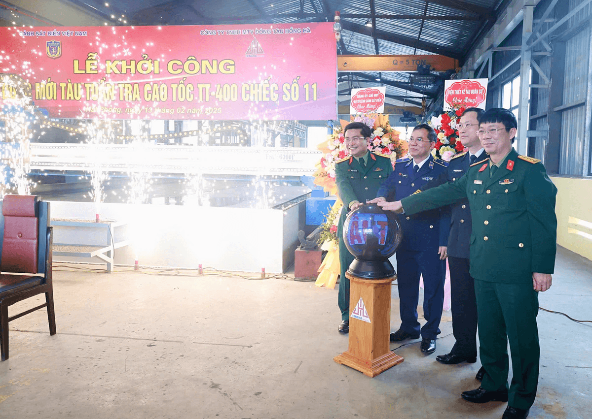 Cảnh sát biển Việt Nam khởi công đóng mới tàu tuần tra cao tốc