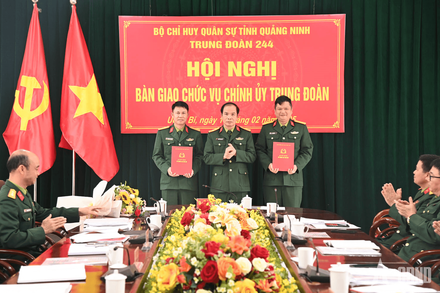 Bộ CHQS tỉnh Quảng Ninh: Bàn giao chức vụ Chính ủy Trung đoàn 244