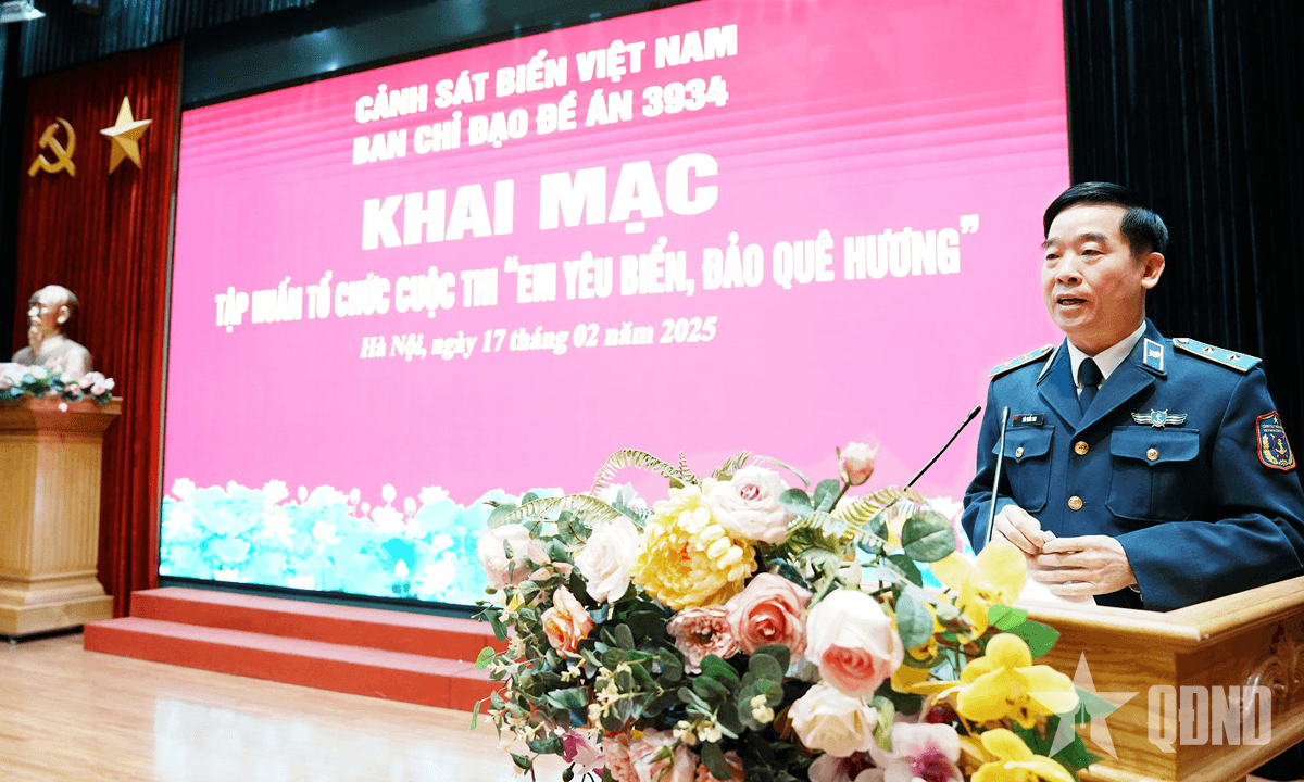 Cảnh sát biển Việt Nam khai mạc tập huấn tổ chức Cuộc thi “Em yêu biển, đảo quê hương”