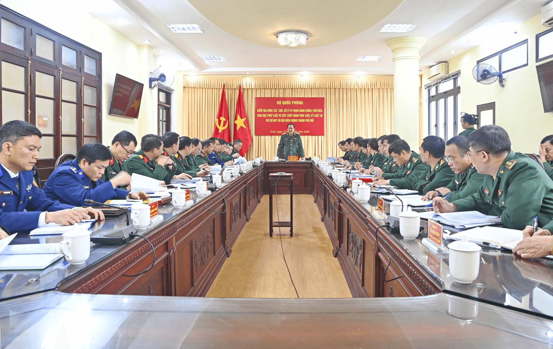 Thượng tướng Võ Minh Lương kiểm tra công tác 1389 tại TP Huế