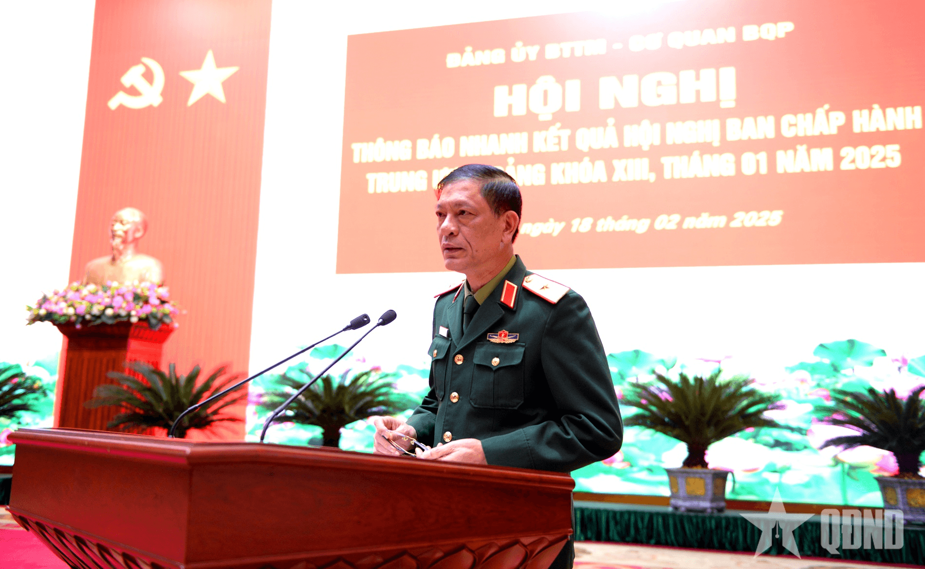 Đảng ủy Bộ Tổng Tham mưu - Cơ quan Bộ Quốc phòng thông báo nhanh kết quả Hội nghị Ban Chấp hành Trung ương