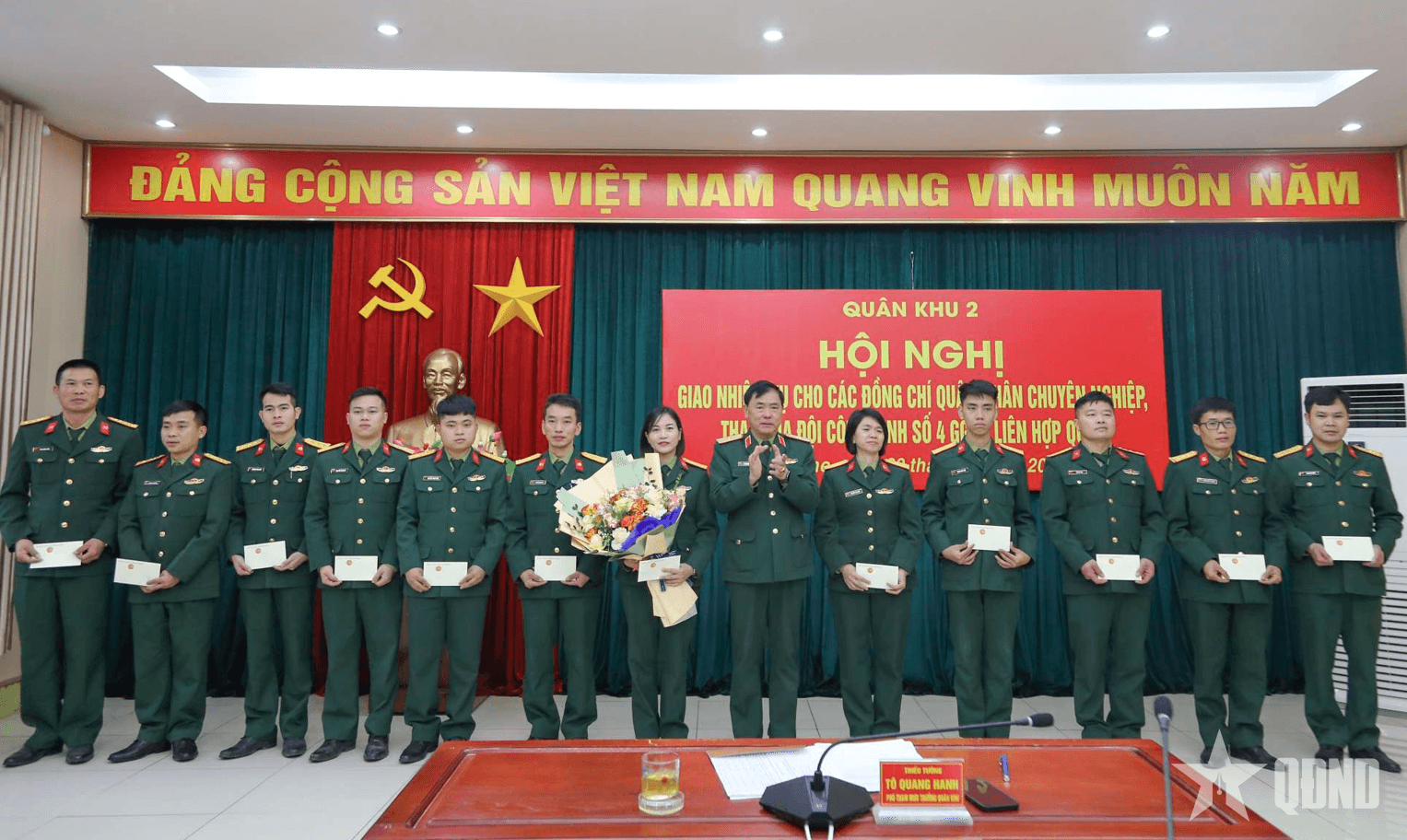 Quân khu 2 giao nhiệm vụ cho lực lượng tham gia hoạt động gìn giữ hòa bình Liên hợp quốc