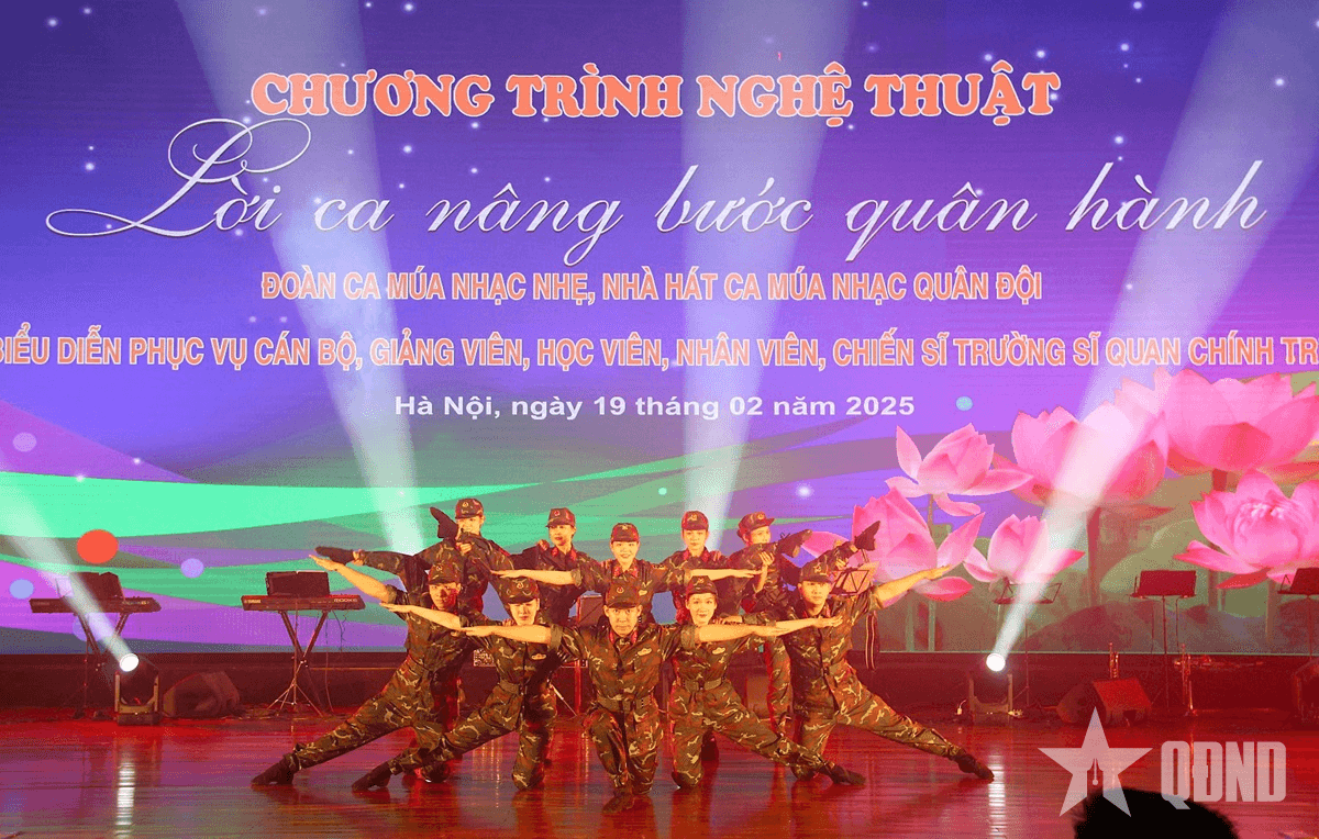 Chương trình nghệ thuật “Lời ca nâng bước quân hành”