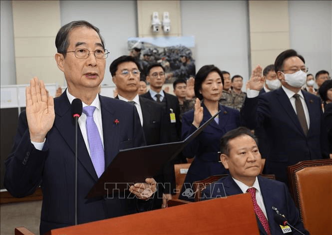 Hàn Quốc: Thủ tướng Han Duck Soo làm chứng trong phiên xét xử luận tội Tổng thống Yoon