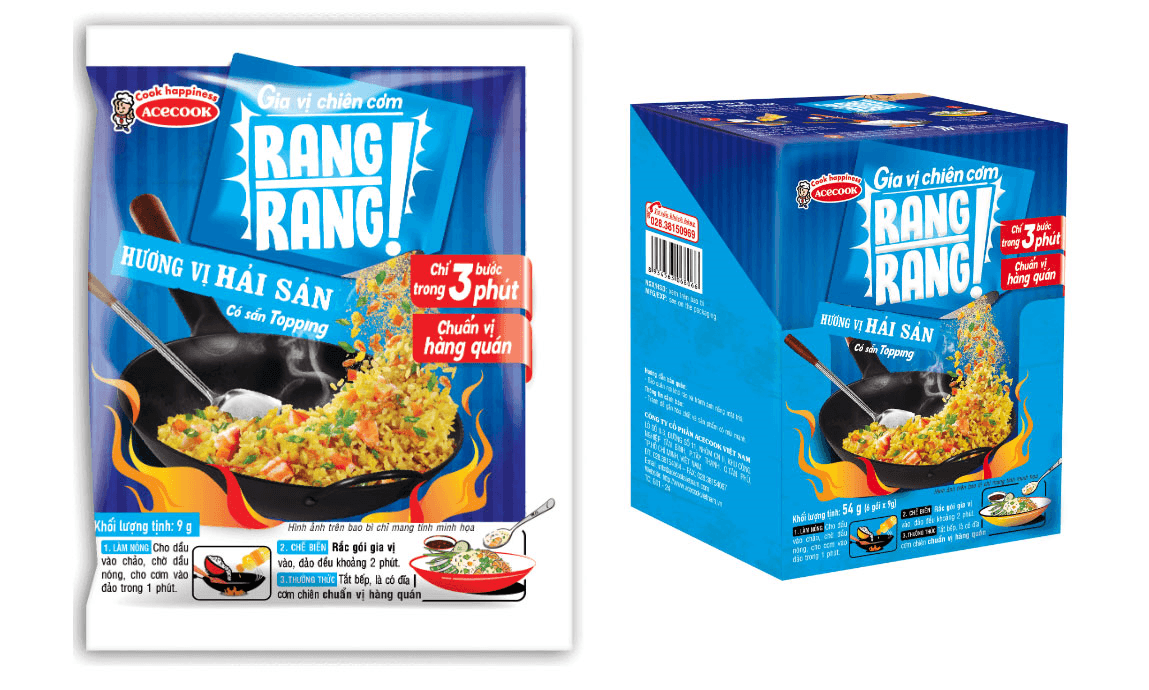 Acecook Việt Nam ra mắt sản phẩm mới Gia vị chiên cơm rang rang