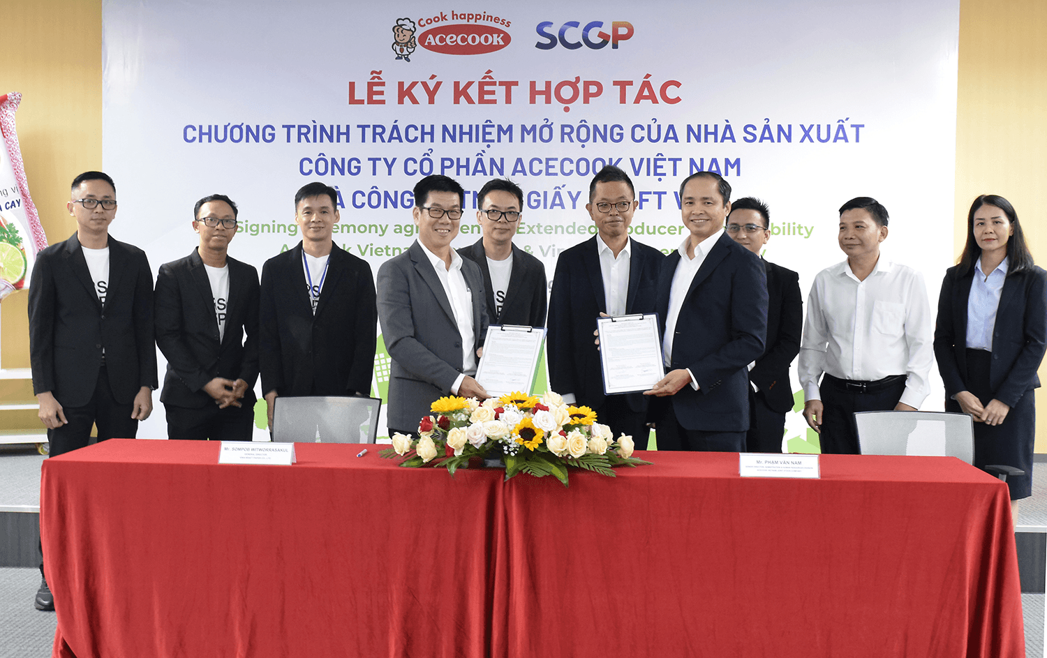 Acecook Việt Nam cùng Giấy Kraft Vina bắt tay thực hiện trách nhiệm mở rộng của nhà sản xuất, cam kết bảo vệ môi trường