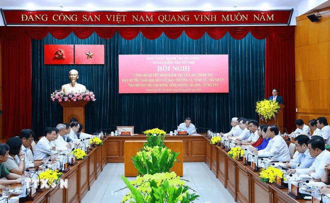 Hội nghị công bố quyết định kiểm tra của Bộ Chính trị, Ban Bí thư năm 2025