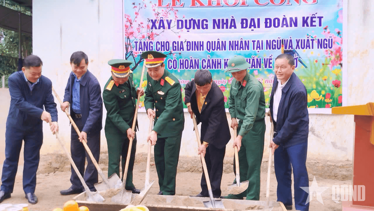 Nghĩa tình nhà "Đại đoàn kết", tiếp sức cho người lính trẻ