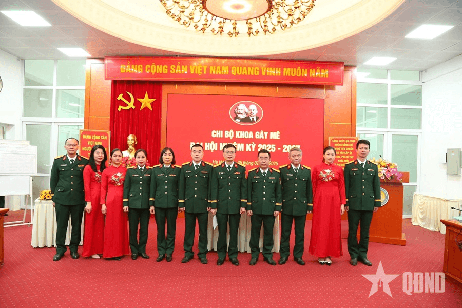 Chi bộ Khoa Gây mê, Bệnh viện Bỏng Quốc gia Lê Hữu Trác tổ chức thành công Đại hội Chi bộ nhiệm kỳ 2025-2027