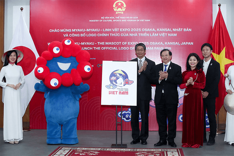 Logo chính thức của Nhà Triển lãm Việt Nam tại EXPO 2025