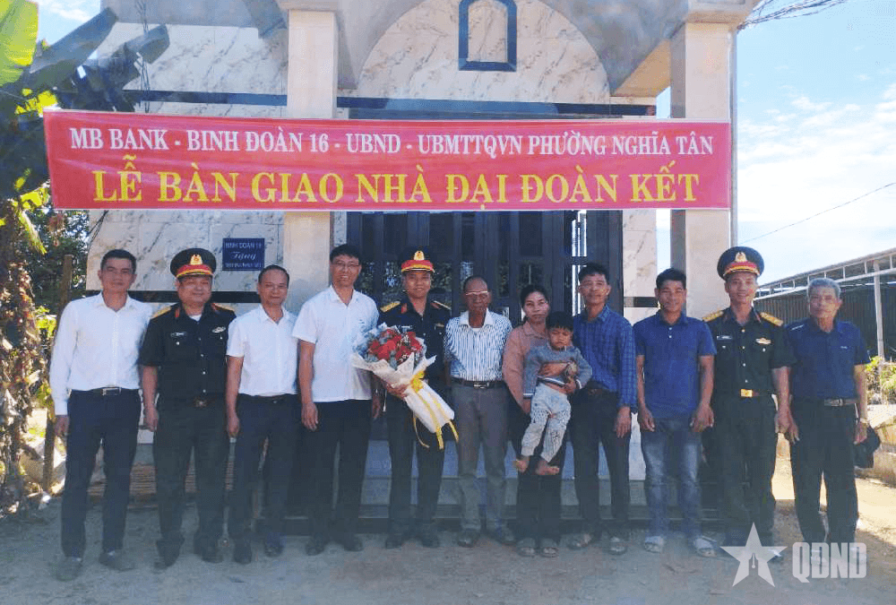 Binh đoàn 16: Khánh thành, bàn giao nhà “Đại đoàn kết” tại TP Gia Nghĩa, tỉnh Đắk Nông