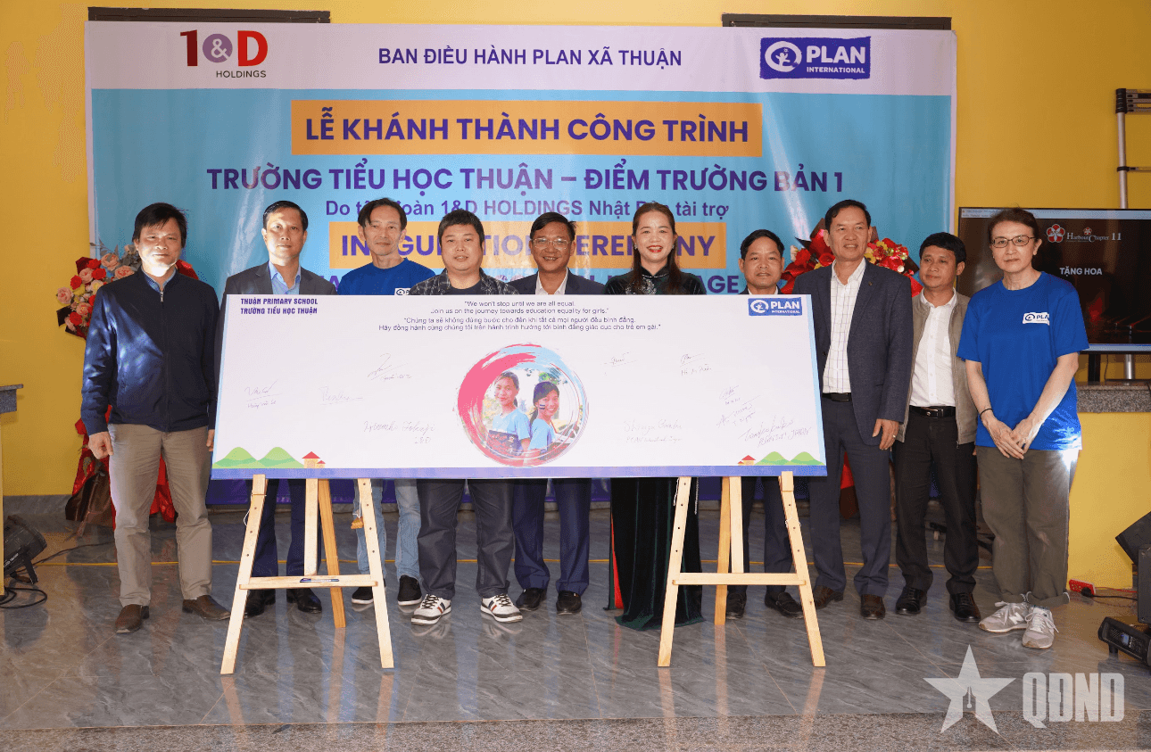 Khánh thành điểm trường Tiểu học Thuận 1 hỗ trợ trẻ em vùng khó khăn