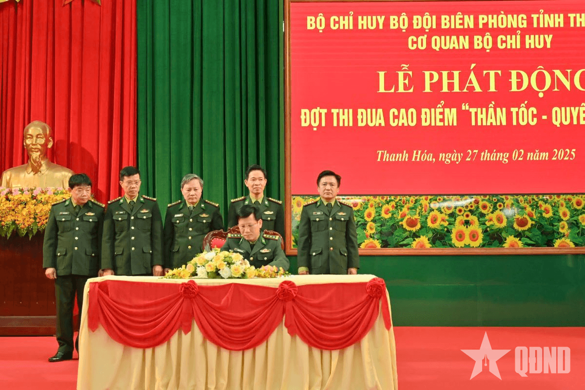 BĐBP tỉnh Thanh Hóa phát động thi đua cao điểm “Thần tốc - Quyết thắng”