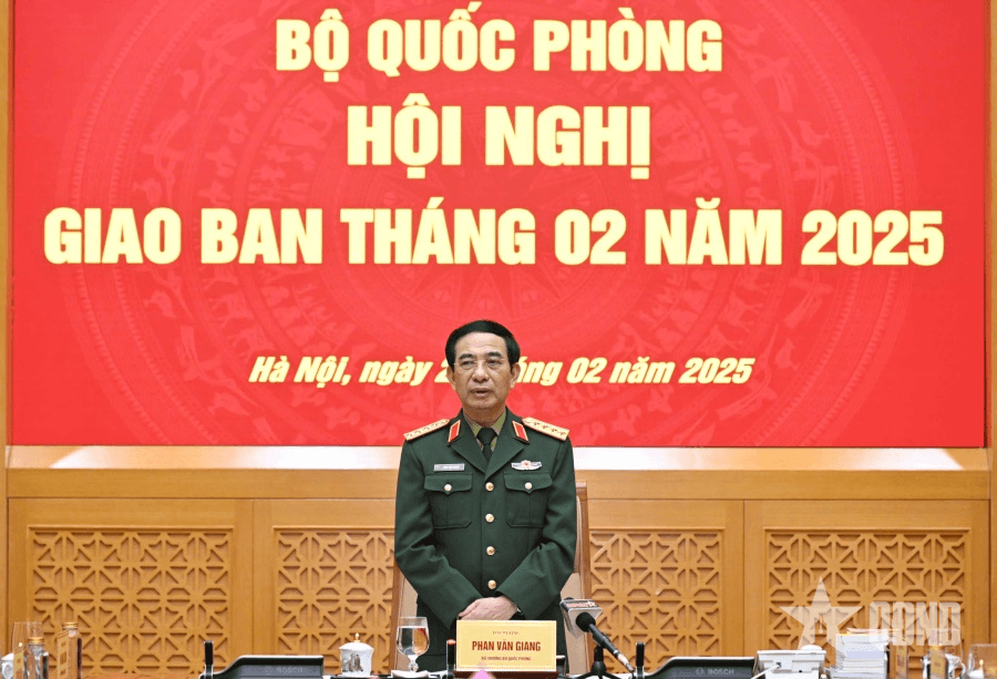 Đại tướng Phan Văn Giang chủ trì Hội nghị giao ban Bộ Quốc phòng tháng 2-2025