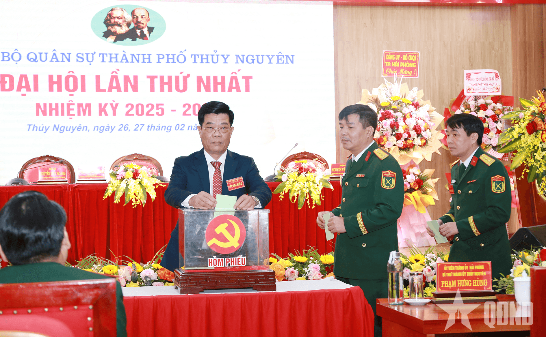 Đại hội Đảng bộ Quân sự TP Thủy Nguyên nhiệm kỳ 2025 - 2030 thành công tốt đẹp