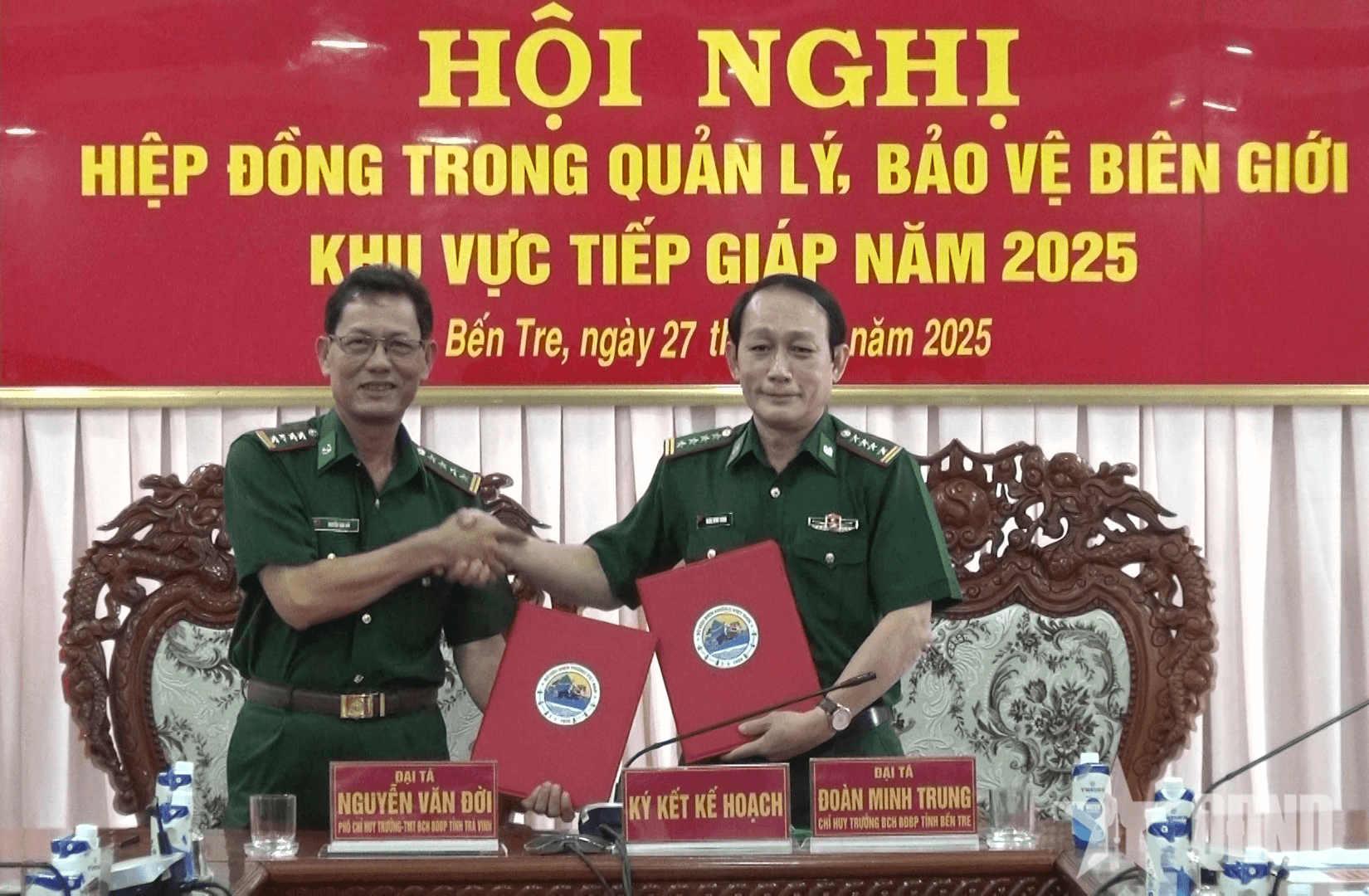 Bộ đội Biên phòng tỉnh Bến Tre và Trà Vinh phối hợp bảo đảm trật tự an toàn trên biển