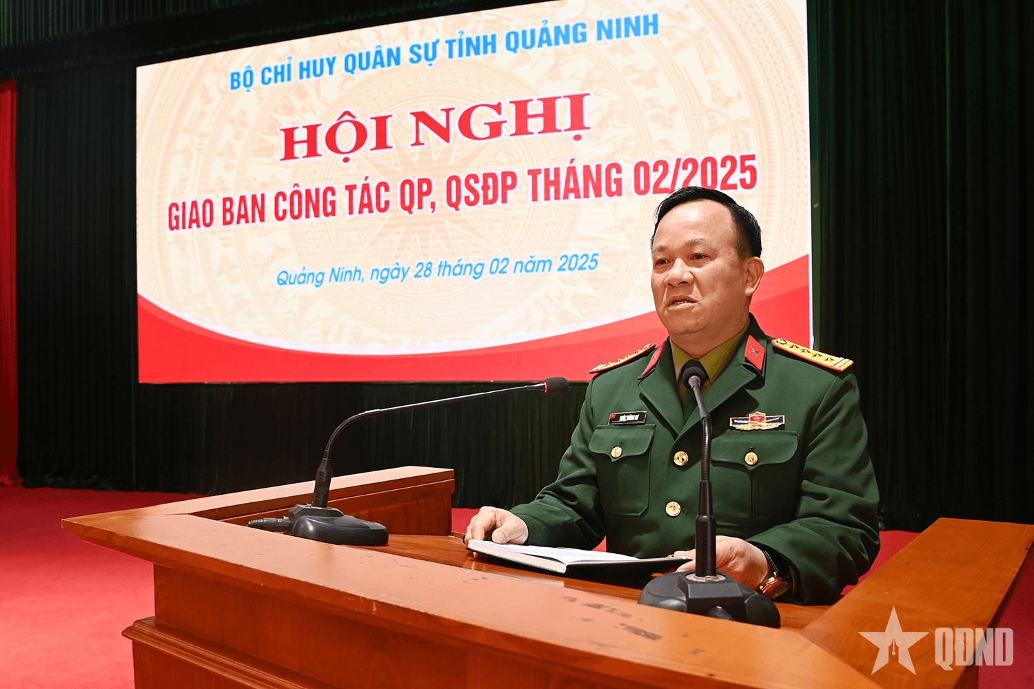Bộ CHQS tỉnh Quảng Ninh triển khai phương hướng, nhiệm vụ quốc phòng, quân sự địa phương tháng 3-2025