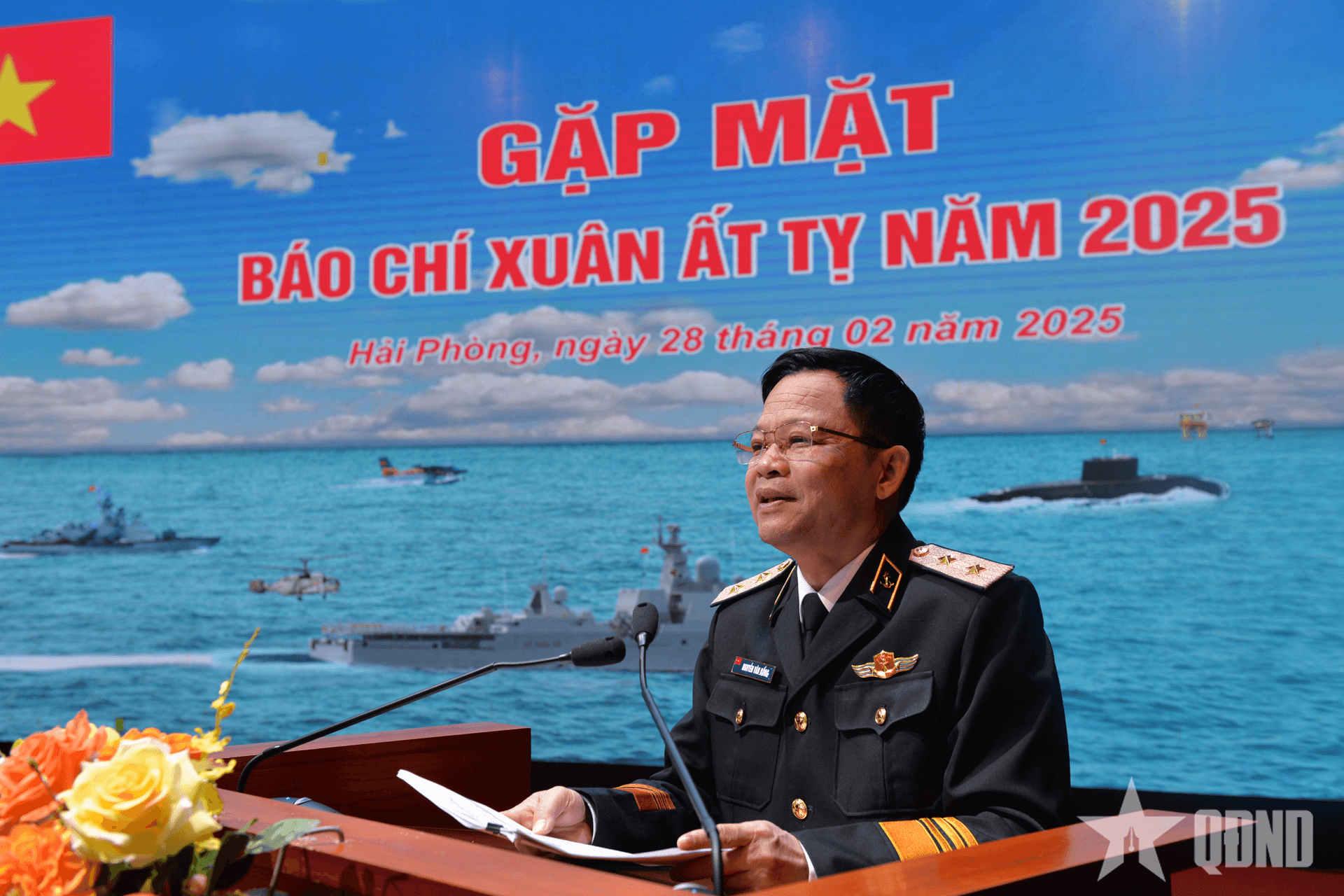 Quân chủng Hải quân gặp mặt báo chí Xuân Ất Tỵ 2025