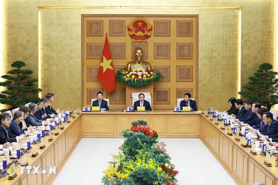 Thủ tướng Phạm Minh Chính chủ trì tọa đàm với các doanh nghiệp châu Âu
