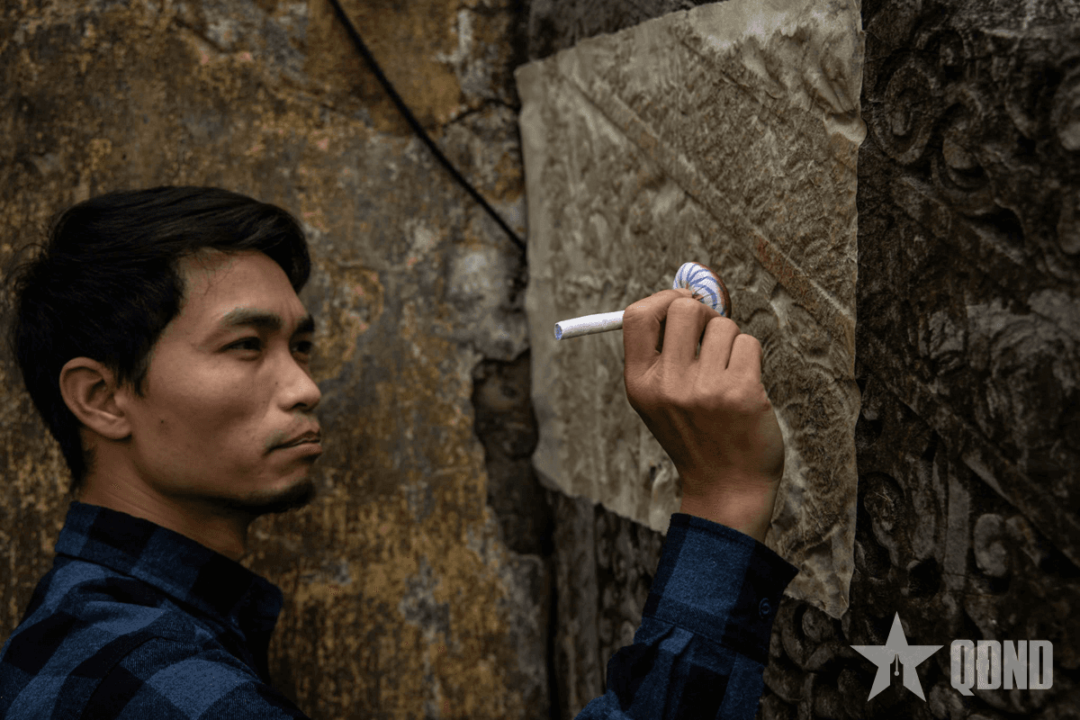 Đam mê nghệ thuật in rập văn bia truyền thống