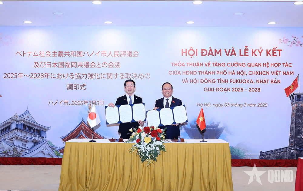 HĐND TP Hà Nội và Hội đồng tỉnh Fukuoka (Nhật Bản) ký kết thỏa thuận tăng cường hợp tác
