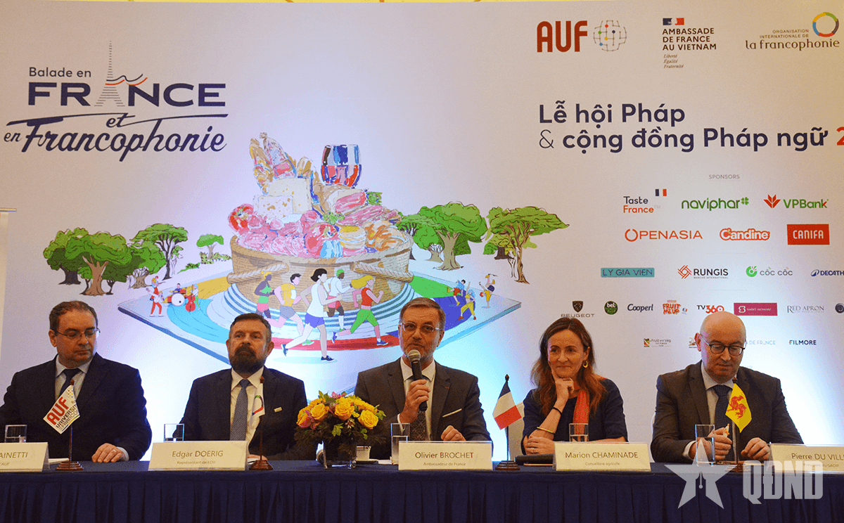 Đại sứ quán Pháp họp báo giới thiệu Lễ hội Balade en France và Ngày hội quốc tế Pháp ngữ